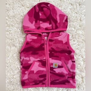 Carhartt Pink Camo Vest | 3 months